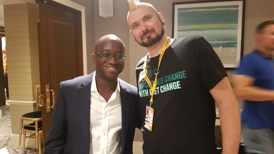 Sam Gyimah MP (Left) with James Archer PPC for Erewash (Right)