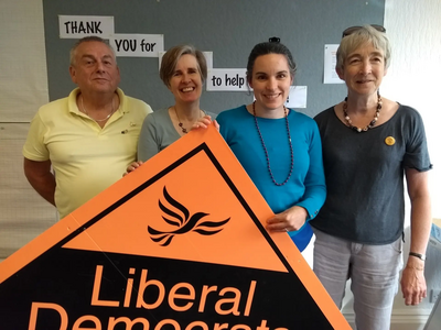 The Erewash Team (some of them!) helping Laura Gordon in Sheffield Hallam